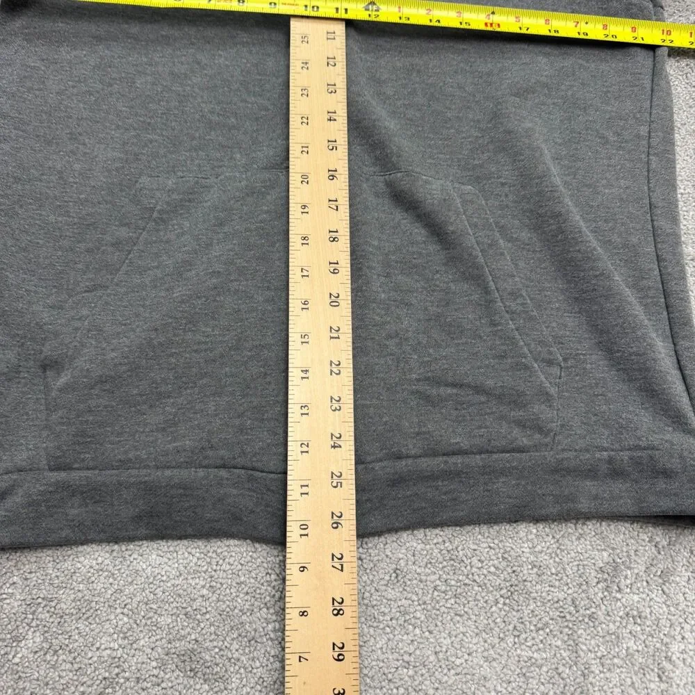 Nike Dri-Fit Full Zip Hoodie Sweatshirt Mens Large Dark Gray Pockets Swoosh Logo